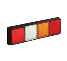 Tralert LED achterlicht met zwarte rand | 12-24v | 40cm. kabel | 80BFWARME