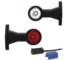 Tralert LED breedtelamp | rechte steel | 12-24v | 0,75mm². connector | M10BV-210RW