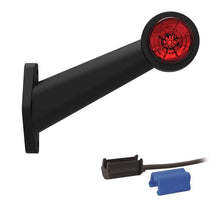 Tralert Rechts | LED breedtelamp | schuine steel | 12-36v | 0,75mm². connector | M10BV-512RW
