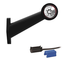 Tralert Links | LED breedtelamp | schuine steel | 12-24v | 0,75mm². connector | M10BV-511RW
