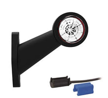 Tralert Links | LED breedtelamp | schuine steel | 12-24v | 0,75mm². connector | M10BV-311RW