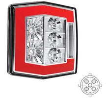 Tralert LED compact achterlicht met kentekenverlichting | 12-36v | 5-PIN | V10C4-730B5