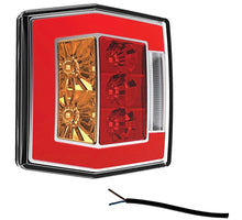 Tralert LED compact achterlicht met kentekenverlichting | 12-36v | 100cm. kabel | V10C4-750