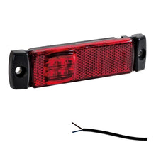 Tralert LED markeringslicht rood | 12-24v | 50cm. kabel | M10MV-190R