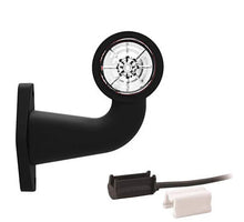 Tralert Links | LED breedtelamp met haakse steel | 12-24v | 1,5mm². connector | M10BV-421RW