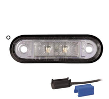Tralert LED markeringslicht wit | 12-24v | 0,75mm². connector | M10MV-210W