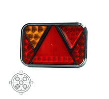 Tralert Links | LED achterlicht met mistlicht & kentekenlicht | 12v | 5-PIN | VC-2721B5