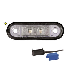 Tralert LED markeringslicht amber | 12-24v | 0,75mm². connector | M10MV-210A
