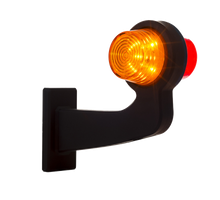 Tralert rechts | LED pendellamp | haakse steel | heldere lens | 12-24v | MB-1012RA