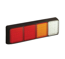 Tralert LED achterlicht met zwarte rand | 12-24v | 40cm. kabel | 100BRRAWME