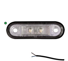 Tralert LED markeringslicht groen | 12-24v | 50cm. kabel | M10MV-200G
