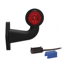 Tralert Rechts | LED breedtelamp met haakse steel | 12-36v | 0,75mm². connector | M10BV-412RW