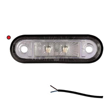 Tralert LED markeringslicht rood | 12-24v | 50cm. kabel | M10MV-200R