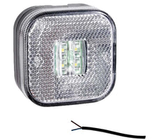 Tralert LED markeringslicht wit | 12-24v | 50cm. kabel | M10MV-900W