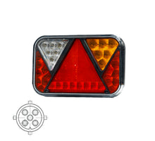 Tralert Rechts | LED achterlicht met achteruitrijlicht | 12v | 5-PIN | VC-2712B5