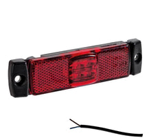 Tralert LED markeringslicht rood | 12-24v | 50cm. kabel | M10MV-100R