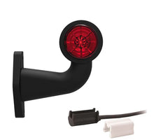 Tralert Rechts | LED breedtelamp met haakse steel | 12-36v | 1,5mm². connector | M10BV-422RW