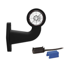 Tralert Links | LED breedtelamp met haakse steel | 12-24v | 0,75mm². connector | M10BV-411RW
