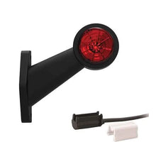 Tralert Rechts | LED breedtelamp | schuine steel | 12-36v | 1,5mm². connector | M10BV-322RW