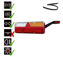 Tralert Rechts | LED Trailerlamp | dynamisch knipperlicht | 9-36v | 200cm. kabel | VC-1022