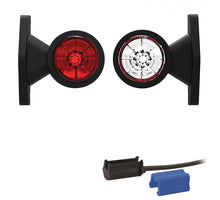 Tralert LED breedtelamp met korte steel | 12-24v | 0,75mm². connector | M10BV-110RW