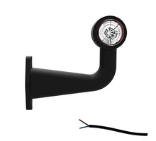 Tralert Links | LED breedtelamp met haakse steel | 12-24v | 20cm. kabel | M10BV-601RW