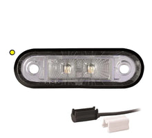 Tralert LED markeringslicht amber | 12-24v | 1,5mm². connector | M10MV-220A