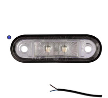 Tralert LED markeringslicht blauw | 12-24v | 50cm. kabel | M10MV-200B
