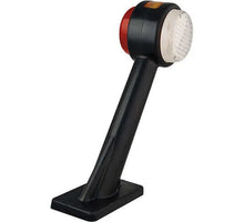 Tralert Rechts | LED breedtelamp met schuine steel | 12-24v | 20cm. kabel | 1005RE