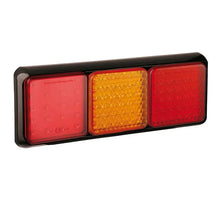 Tralert LED achterlicht met zwarte rand | 12-24v | 40cm. kabel | 100BFARME