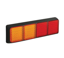 Tralert LED achterlicht met zwarte rand | 12-24v | 40cm. kabel | 80BAARRME