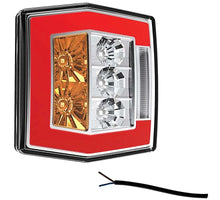 Tralert LED compact achterlicht met kentekenverlichting | 12-36v | 100cm. kabel | V10C4-740