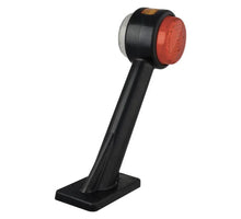 Tralert Links | LED breedtelamp met schuine steel | 12-24v | 20cm. kabel | 1005LE