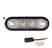 Tralert LED markeringslicht rood | 12-24v | 1,5mm². connector | M10MV-220R