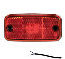 Tralert LED markeringslicht rood | 12-24v | 50cm. kabel | M10MV-600R