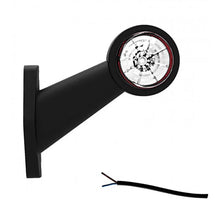 Tralert Links | LED breedtelamp | schuine steel | 12-24v | 20cm. kabel | M10BV-301RW