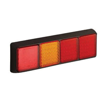 Tralert LED achterlicht met zwarte rand | 12-24v | 40cm. kabel | 80BFARRME