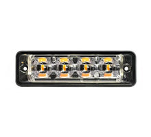 Tralert Ultra platte Slimline LED Flitser 4 LED's | R65 | Amber | 10-30v | S11F4002