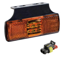 Tralert LED markeringslicht amber | 12-36v | 50cm. kabel | AMP connector | M10MV-150A-AMP