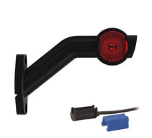 Tralert Rechts | LED breedtelamp met schuine steel | 12-36v | 0,75mm². connector | M10BV-712RWA