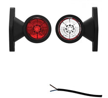 Tralert LED breedtelamp met korte steel | 12-24v | 20cm. kabel | M10BV-100RW