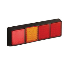 Tralert LED achterlicht met zwarte rand | 12-24v | 40cm. kabel | 100BFARRME