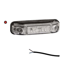 Tralert LED markeringslicht rood | 12-24v | 50cm. kabel | M10MV-500R