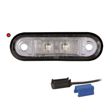 Tralert LED markeringslicht rood | 12-24v | 0,75mm². connector | M10MV-210R