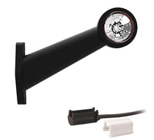 Tralert Links | LED breedtelamp | schuine steel | 12-24v | 1,5mm². connector | M10BV-521RW