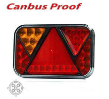 Tralert Links | LED achterlicht met geïntegreerde canbus-oplossing & mistlicht, kentekenverlichting | 12v | 5-PIN | VC-2721B5CAN