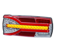 Tralert Links | LED achterlicht dynamisch knipperlicht en kentekenlicht | 12-24v | 7-PIN | V14C7-911B7