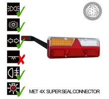 Tralert Links | LED trailerlamp | dynamisch knipperlicht | 9-36v | 7-PIN+superseal | VC-1021B7SS